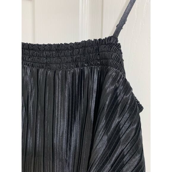 Bp. Plisse crop camisole in‎ black size Large NEW #bp451527MI - Picture 4 of 7